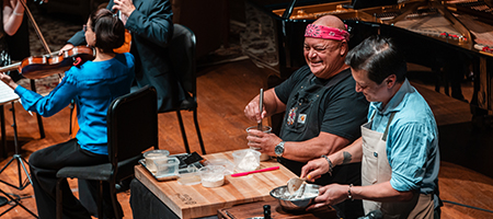 Chefs Cook Onstage While Violins Cry at The Triple Door